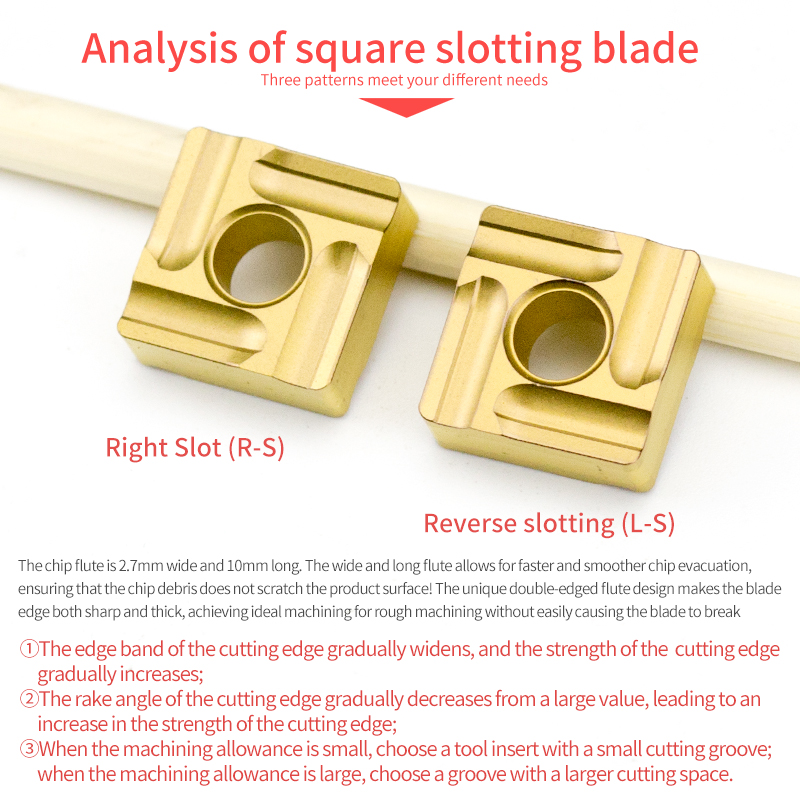 CNC Carbide Insert Snmg120408r-S Square Cutting Blade for Steel Grooving