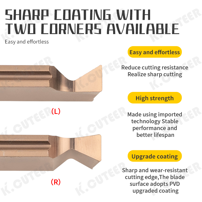 V-Shaped Grooving CNC Shallow Groove Insert Mggn