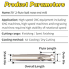 CNC 70-Degree Metal-Ceramic Solid Alloy Flat-Bottom Tungsten Steel Mill