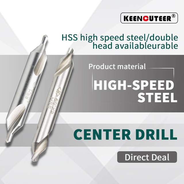 Lathe Center Drill a-Type 60-Degree Extended Cobalt-Containing Carbide B-Type
