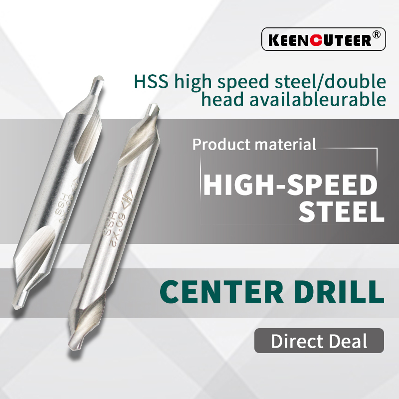 Lathe Center Drill a-Type 60-Degree Extended Cobalt-Containing Carbide B-Type