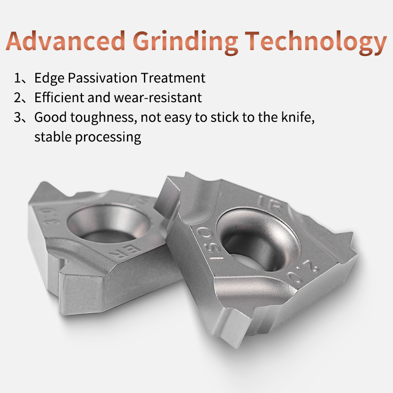 CNC Internal and External Thread Insert Steel Workpiece Metric Thread Cutter Head