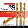 M42 High Cobalt King Kong Drill Bit Titanium-Coated Straight Shank Twist Drill
