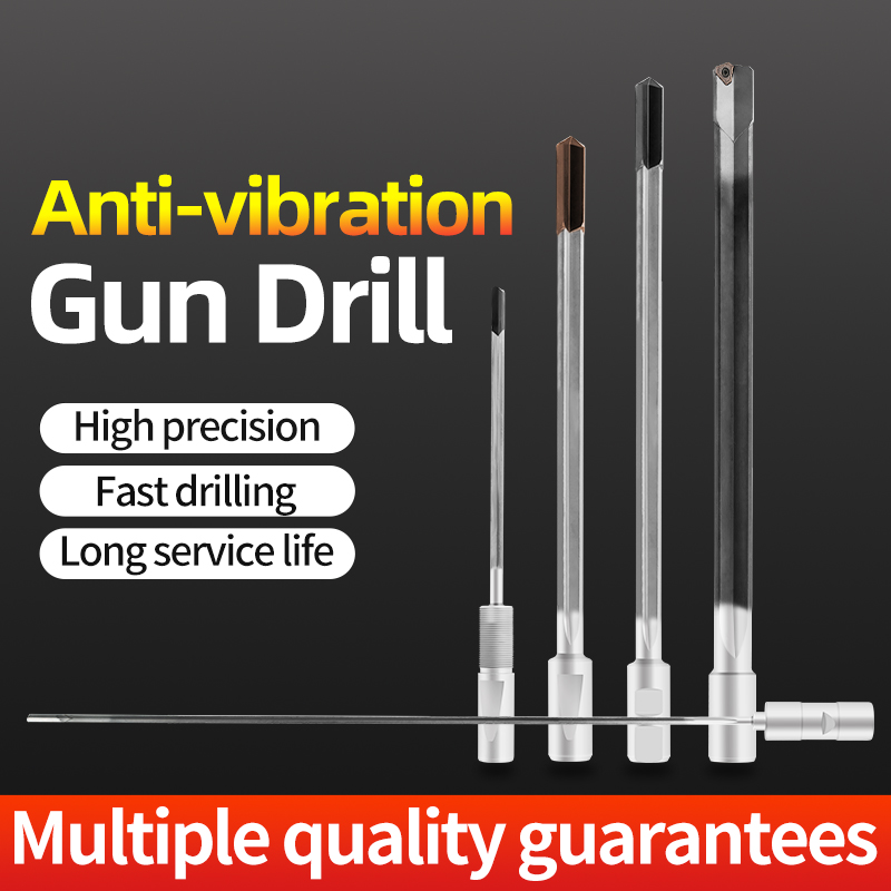 Gun Drill Deep Hole Drilling Carbide Impact Drill Bit Extended Hole Drilling