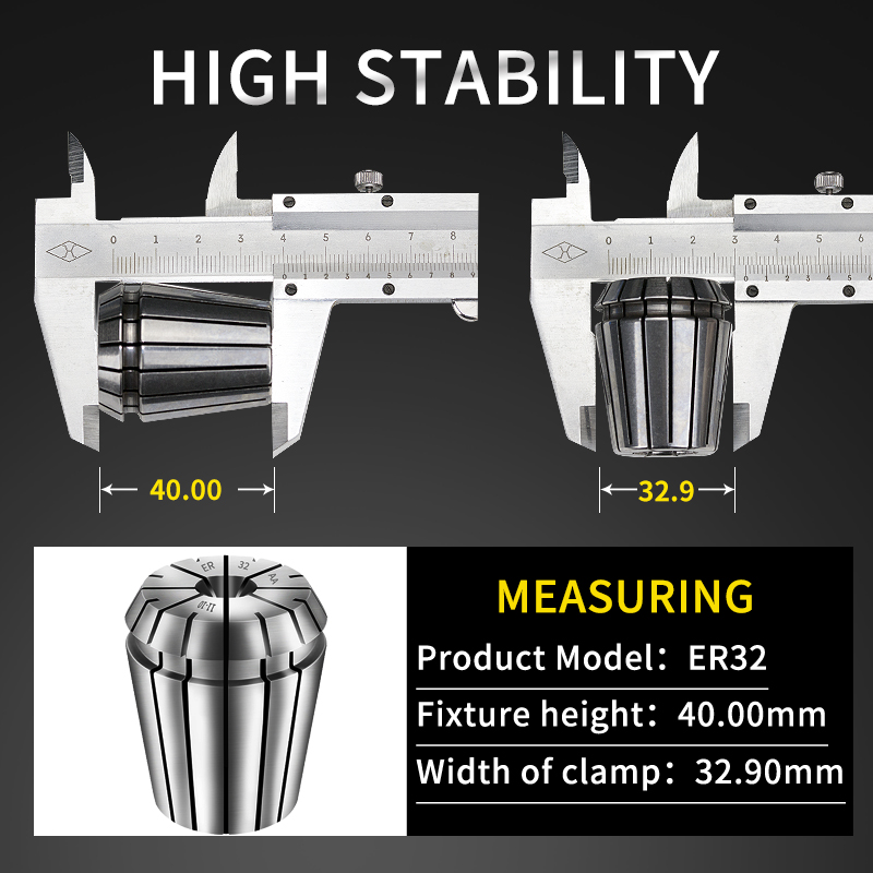 High-Precision Er16 Collet Chuck Tube Spring CNC Tool Holder Er16/1/1.5/2