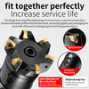 CNC High-Speed Face Milling Cutter Mee190 Square Shoulder 90-Degree Right Angle