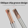 Super Hard Three-Flute Tungsten Steel Thread Milling Cutter Alloy Thread Mill M1/M1.2/M1.4/M1.6/M2/M2.5/M3/M4-M24