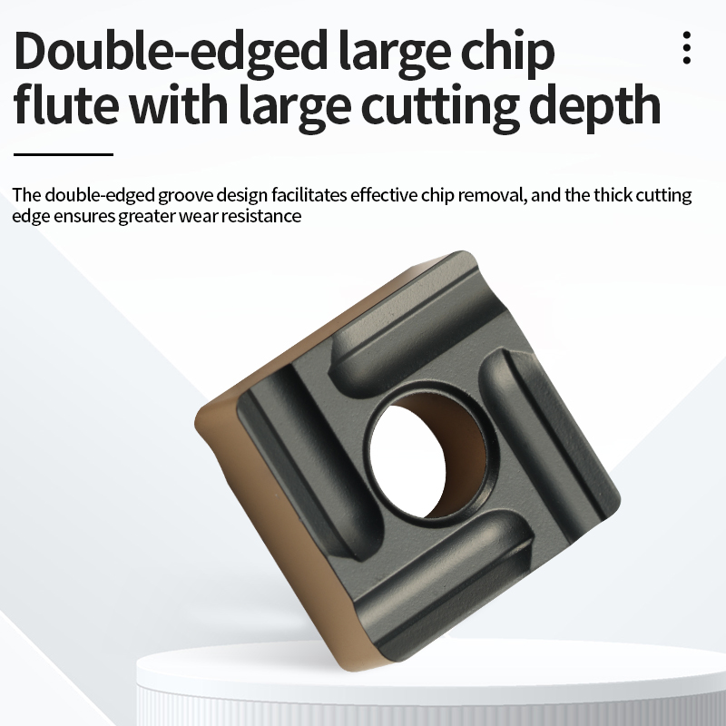 CNC Carbide Insert Snmg120408r-S Square Cutting Blade for Steel Grooving