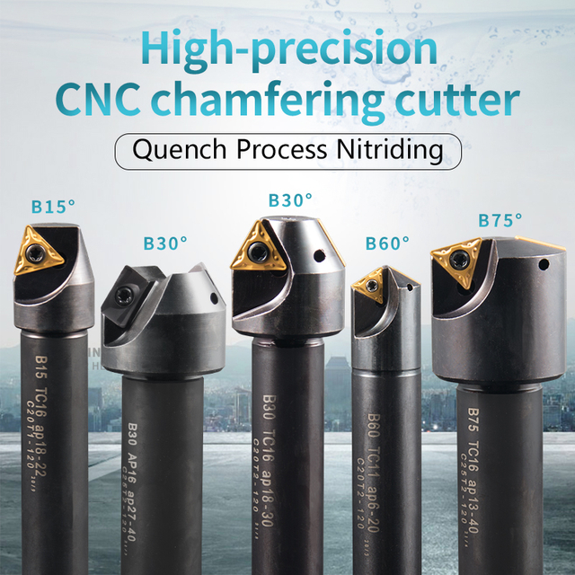 CNC Chamfering Tool 30/60 Degree Chamfer Machining Center 90-Degree Machine Clamp Center