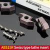CNC Lathe Back-Sweep Tool Inserts, Swiss-Type Lathe Inserts for Stainless Steel Parts