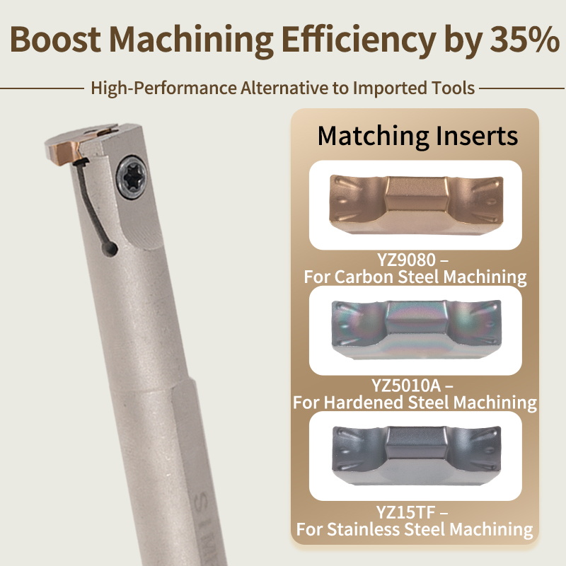 Small Inner Hole Groove Cutter for Deepening CNC Internal Diameter Cutting