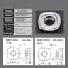 High Feed Cutting Inserts Sdmt120512/150512 Heavy Cutting Milling Inserts