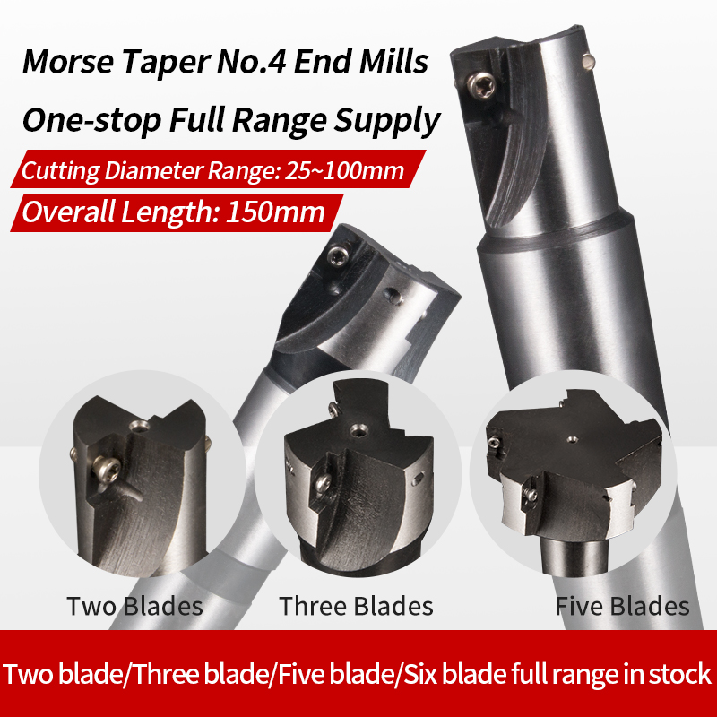 Indexable Face Mill with Tapered Shank Mt4 CNC Milling Cutter Holder