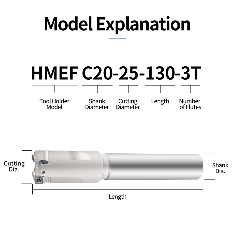 Hmef Countersink Milling Cutter CNC Boring Cutter Mill Rod