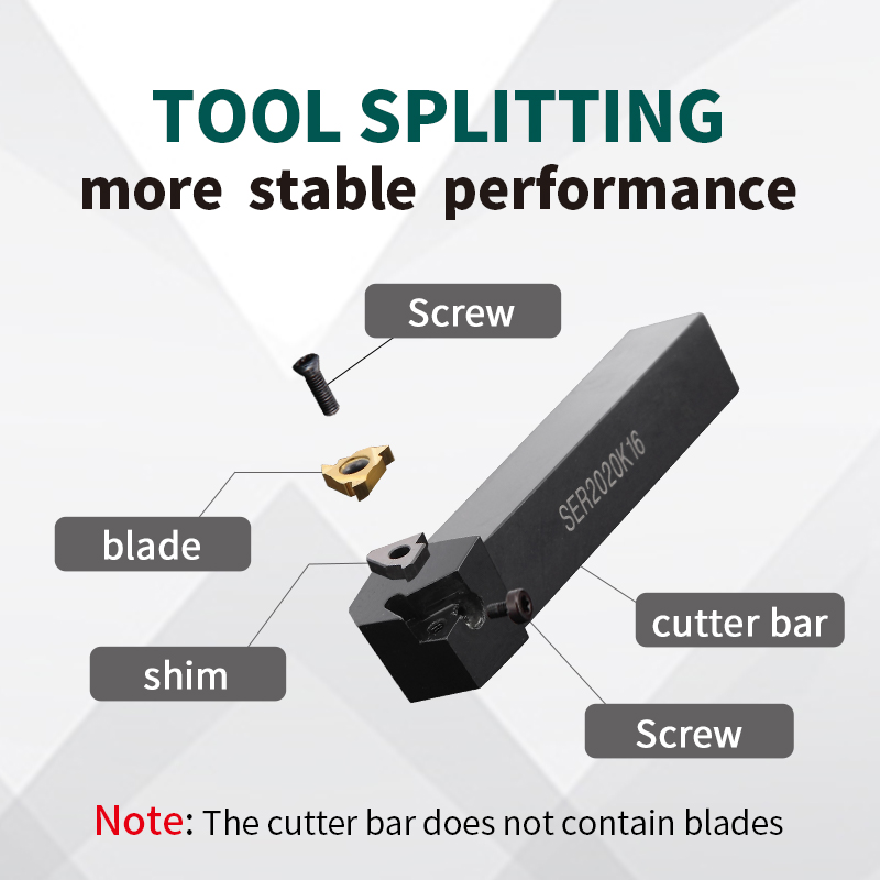 CNC Lathe Tool Ser2020K16/2525m16 Trapezoidal Thread Lathe Tool Holder