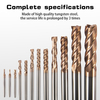 Tungsten steel alloy 60-degree flat-bottom end mill, carbide 4-flute