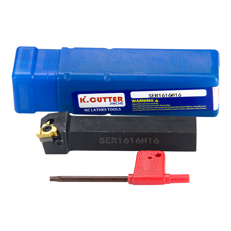 CNC lathe tool holder for external threads and trapezoidal thread tools