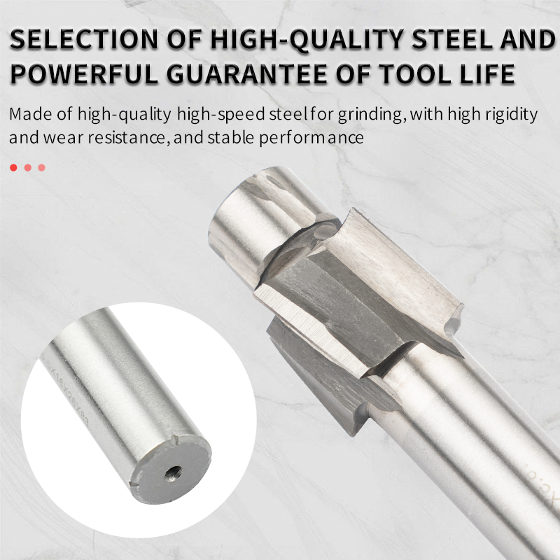 Countersink End Mill Straight Shank Countersink Hole M3/M4/M5/M6/M8/M10 with Guide Pin