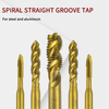 Titanium-Coated Coarse-Thread Drill Bit for M6/M3 Taps for Precision Spiral Machines