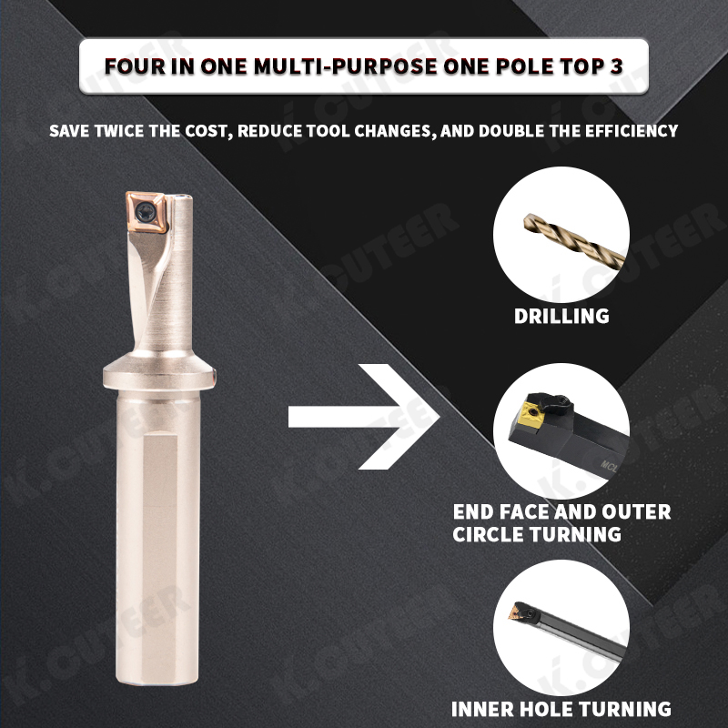 U Drill Rod Heavy-Duty Drill Quick Spray Drill Bit Wc Inserts