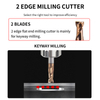 Tungsten Steel End Mill HRC 60-Degree Cutter 2-Flute Solid Carbide End Mill