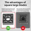 CNC Insert Snmg120408 External Circular Stainless Steel Grooving Square Turning Insert