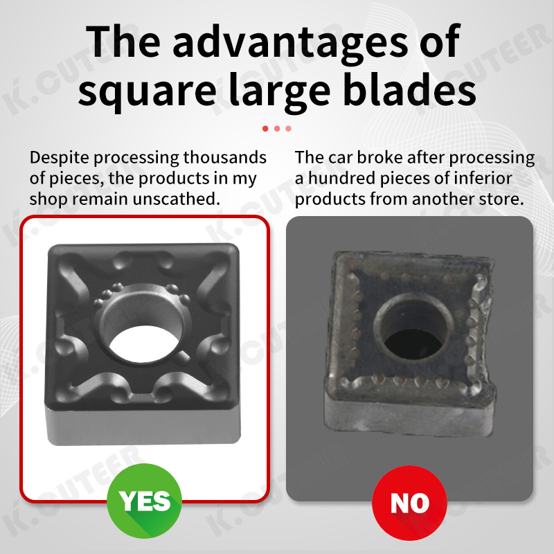 CNC Insert Snmg120408 External Circular Stainless Steel Grooving Square Turning Insert
