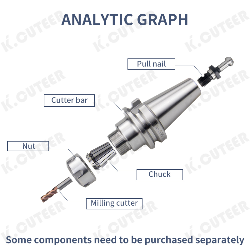 Er Dynamic Balance Toolholder 0.003 High-Precision Milling Chuck CNC Machining Center