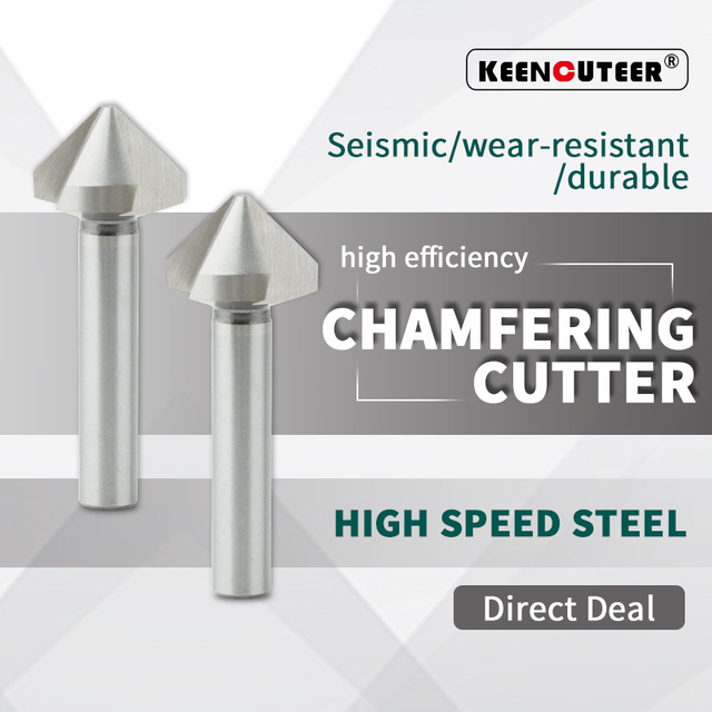 Three-Flute Chamfering Cutter Single-Blade Screw Countersink 90-Degree Chamfer Drill