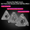 CNC Internal and External Thread Insert Steel Workpiece Metric Thread Cutter Head