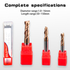 60-Degree Two-Flute End Mill Tungsten Steel Carbide CNC Tool