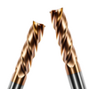 Tungsten Steel Alloy 60-Degree Flat-Bottom Cutter 4-Flute Straight Shank Extended End Mill
