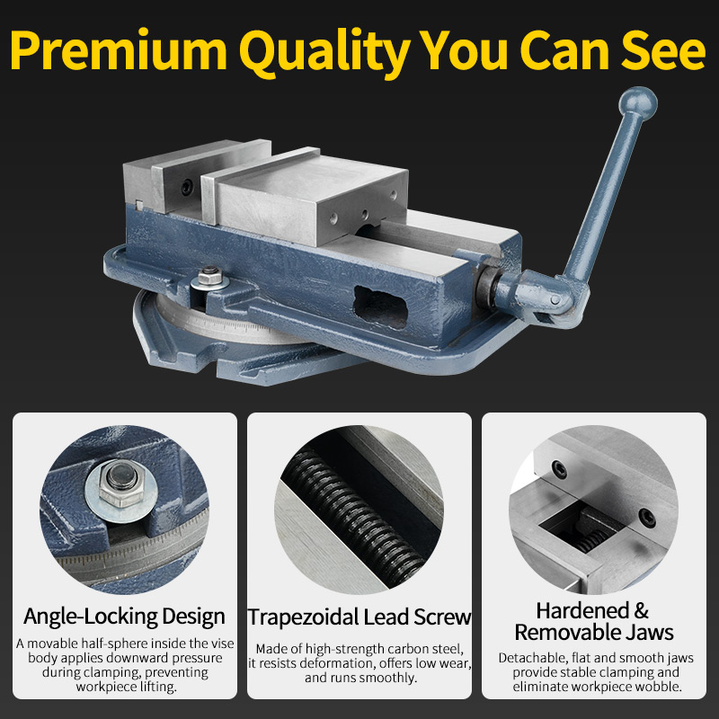 Heavy-Duty Vise Machining Center Fixture Precision Combination Desktop Bench Vise