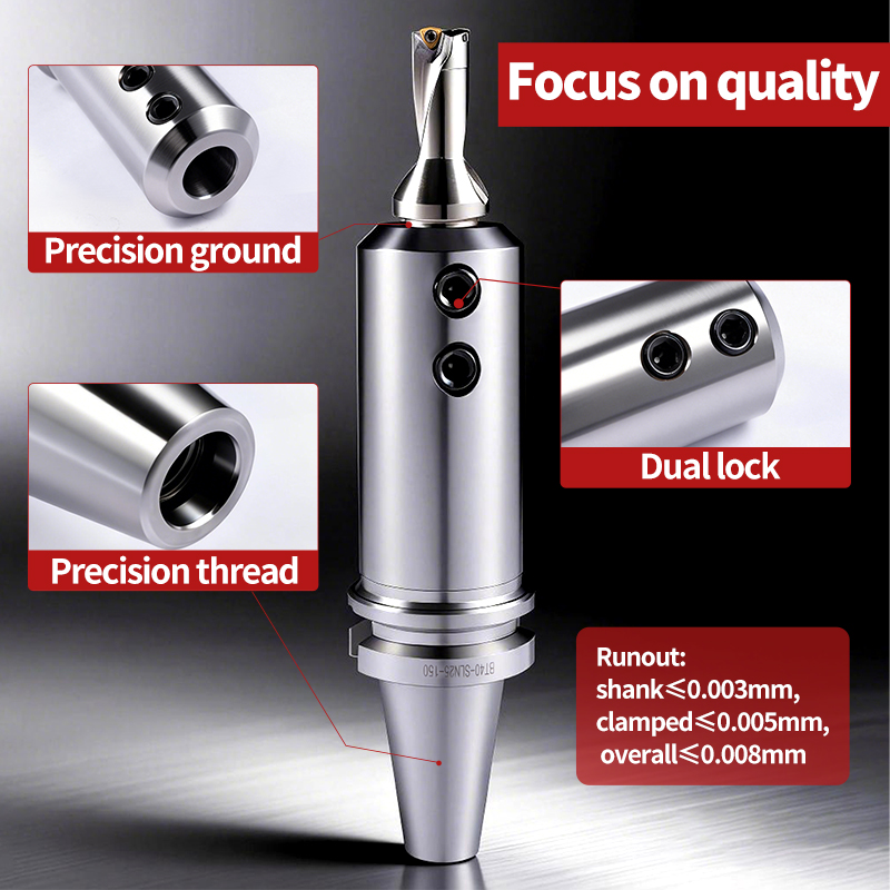 Side-Lock Tool Holder Bt40/-Sln20-100 CNC Machining Center Lathe Milling Machine Tool
