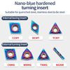 Nano Blue High-Hardness CNC Blade Blue-Treated Insert Quenched Steel