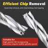 CNC 70-Degree Metal-Ceramic Solid Alloy Flat Bottom 4-Flute End Mill
