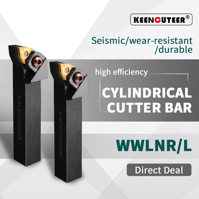 Wwlnr/Mwlnr CNC Lathe Tool Holder for Peach-Shaped 95-Degree External Turning Tool