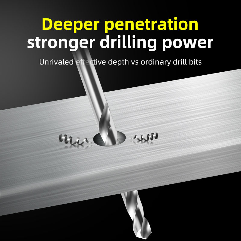 Twist Drill Bit White Drill Aluminum Alloy Punch Straight Shank