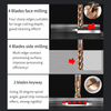 60-Degree Two-Flute End Mill Tungsten Steel Carbide CNC Tool