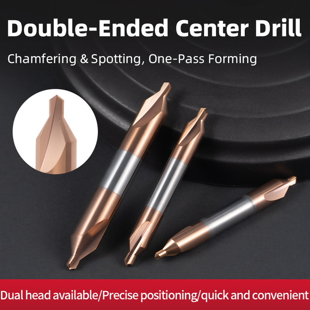 Tungsten Steel Double-Ended Center Drill Carbide Chamfer Drill