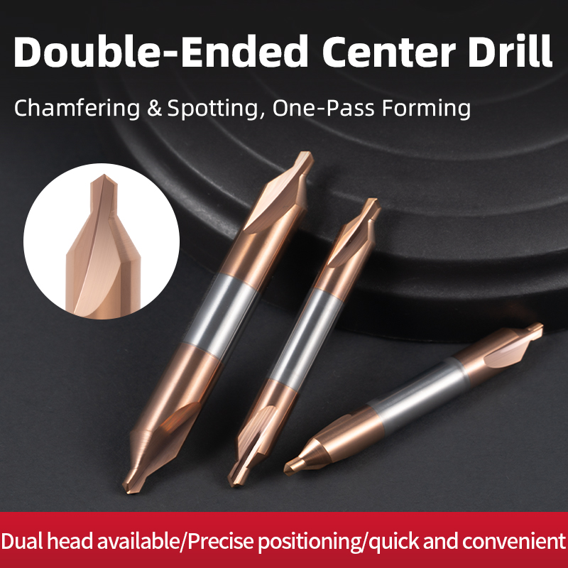 Tungsten Steel Double-Ended Center Drill Carbide Chamfer Drill