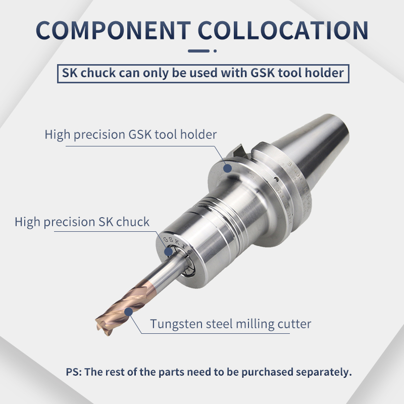 Sk High-Precision Machine Tool Collets 06/10/13/16 GSK High-Speed Tool Holder Chuck