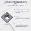 Keencuteer Violent Drilling CNC Inserts Come in Various Materials Steel/Stainless Steel/Cast Iron/Ceramic/Aluminum