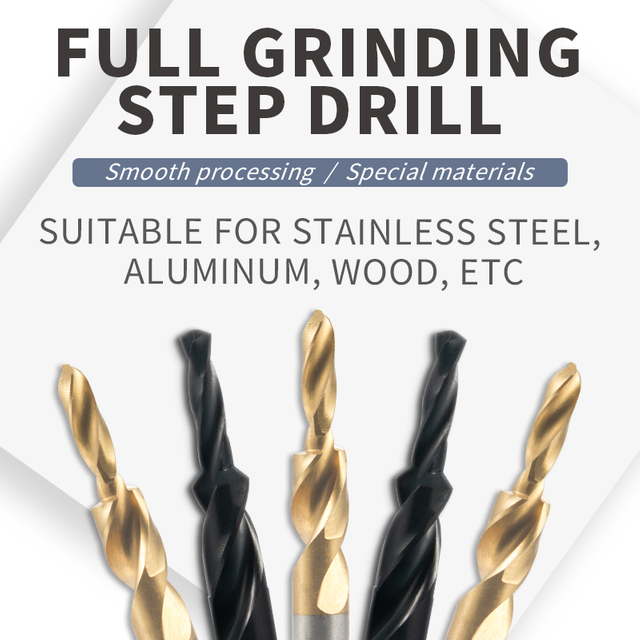 Cobalt Secondary Step Drill for Stainless Steel Countersinking Stepped Hole and Chamfering