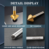 90-Degree Chamfer Cutter with Cobalt, Titanium-Coated, Straight Shank, for Aluminum