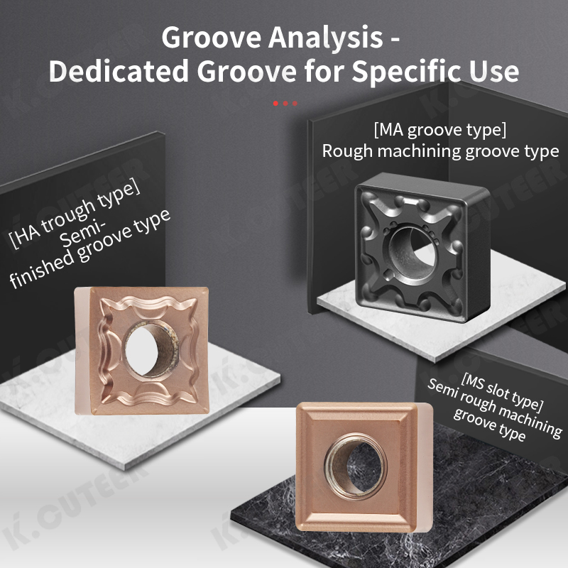 CNC Insert Snmg120408 External Circular Stainless Steel Grooving Square Turning Insert