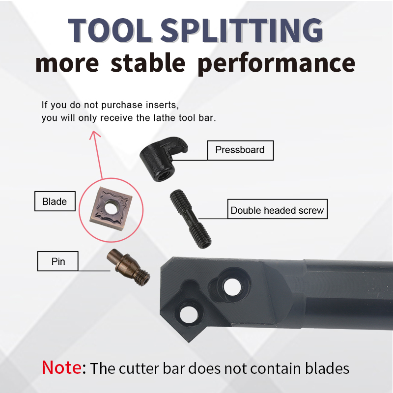CNC Tool Holder 45° Internal Hole Tool S25s-Mssnr12 Lathe Cutting Tool