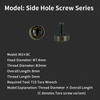 CNC Tool Accessories Internal and External Thread Tool Holder Side Hole Screw