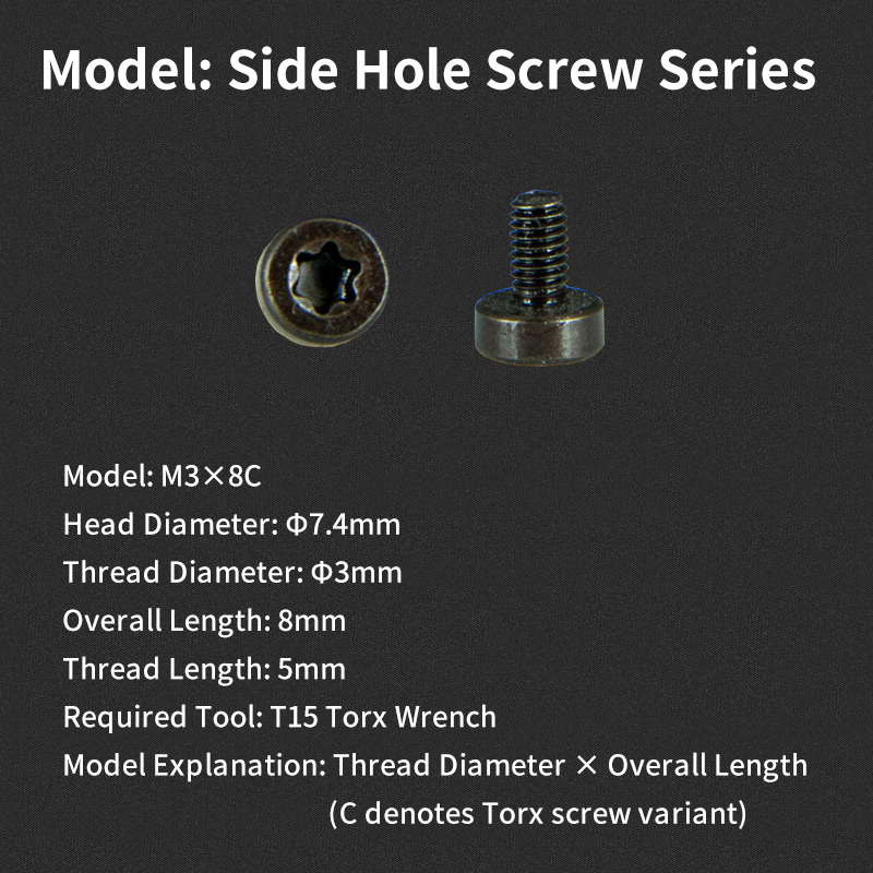 CNC Tool Accessories Internal and External Thread Tool Holder Side Hole Screw