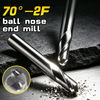 CNC 70-Degree Metal-Ceramic Solid Alloy Flat-Bottom Tungsten Steel Mill
